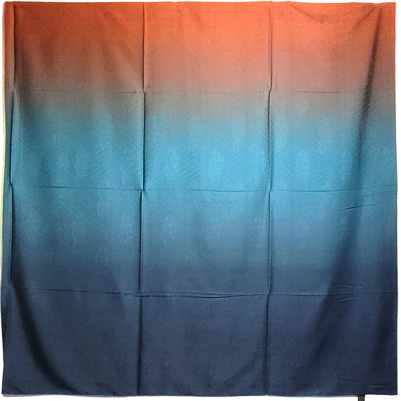 NWT Double Sided Silk Scarf 52"x52" Large Square Shawl Wrap XiangYunSha 3509 - Picture 10 of 12